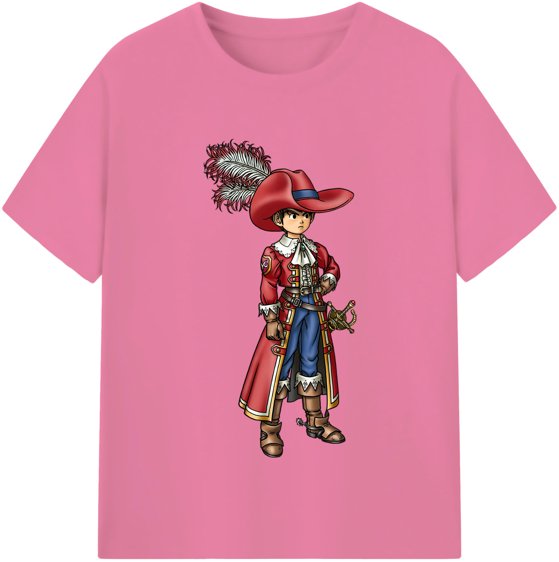 （画像用） ドラゴンクエスト Doragon Kuesuto Dragon Quest 綿100％半袖Tシャツ（フロントプリント）